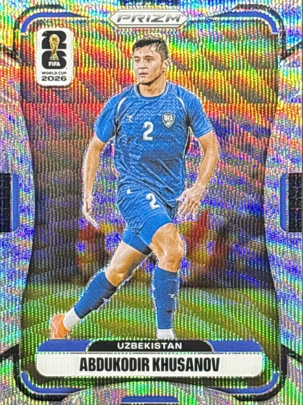 Panini Prizm Uzbekistan Abdulkodir Khusanov Soccer Card - Prizm